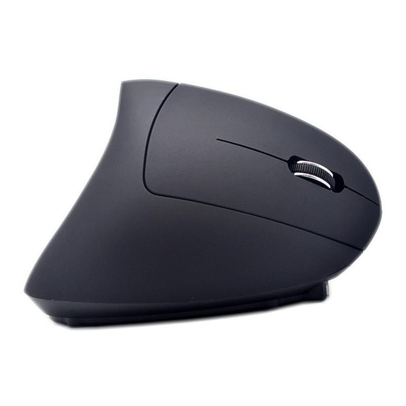 Ratón inalámbrico aleta de tiburón ergonómico Vertical ratón DPI 4 botón colorido ligero ratón Vertical para protección de la muñeca Gaming Mouse