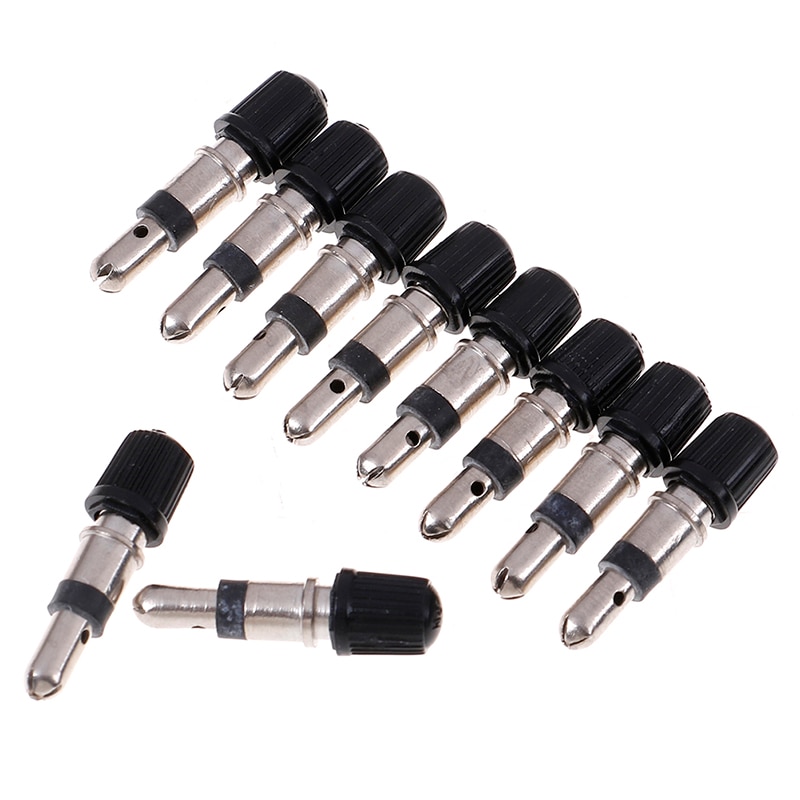 10 Pcs Bicycle Valve Presta Core Removable German Without Tubes Tubeless Copper