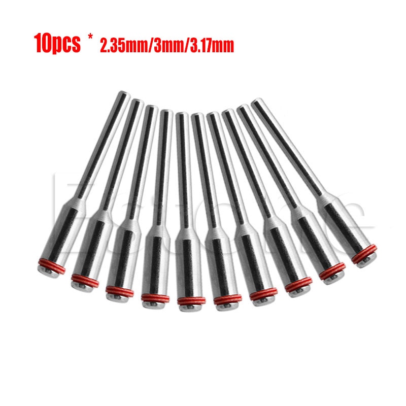 10 pièces/lot acier vis mandrin tige de coupe support de roue 2.35mm/3mm/3.17mm pour Dremel arbre outil de 2019New