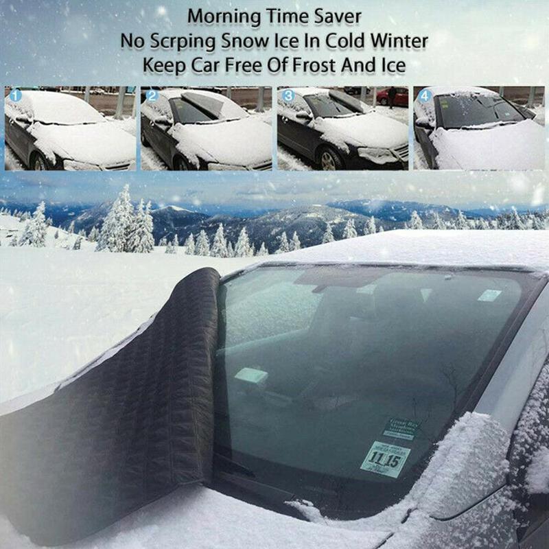 Magnetiskt Bil Vindrutetäcke - Tjockare Solskydd & Snöskydd - Solblockerare för SUV