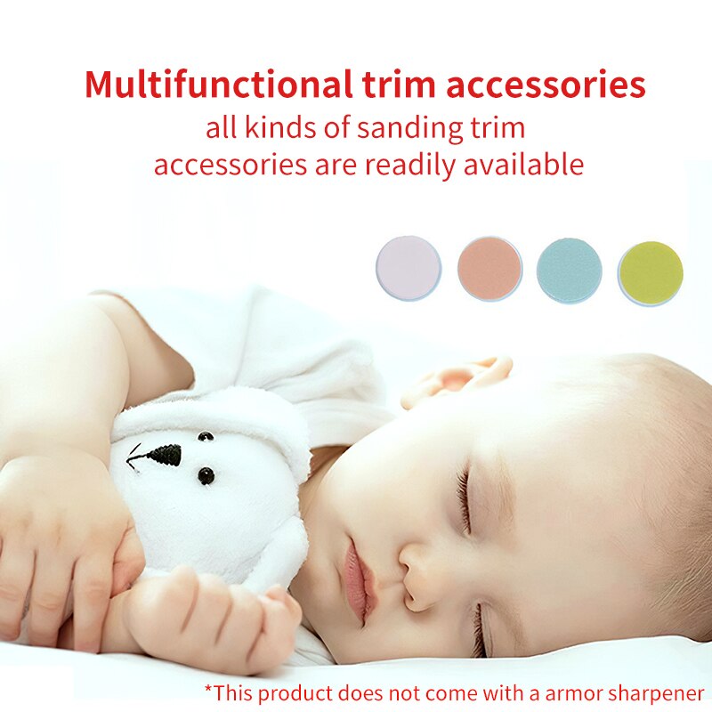 Baby Nail Trimmer Vervanging Pads 4Pcs Slijpkoppen Polish Vervanging Voor Standaard Elektrische Nagelvijl Clippers