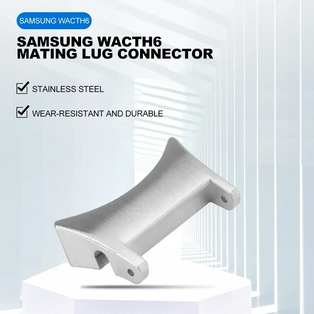 Quick Fit Connector für Samsung Galaxy Watch 6 5 4 10 44 mm für Galaxy Watch6 Classic 43 47 42 46 mm 2 Stück Edelstahl-Adapter