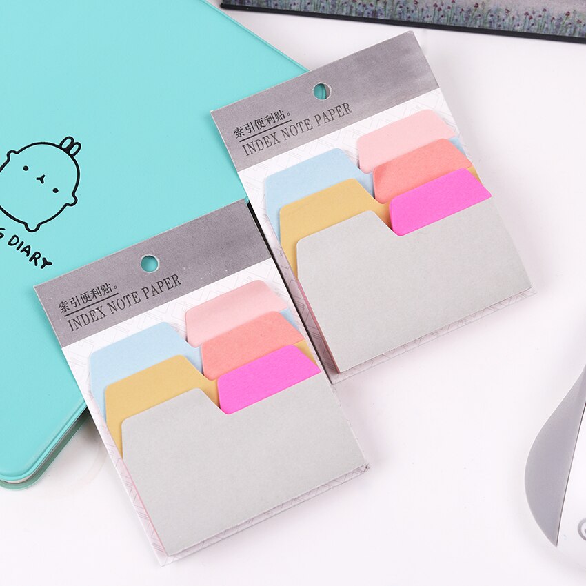 1PC Office Briefpapier Memoblokjes Korea Leuke Index Note Papier Bookmark Marker Memo Sticker Papier