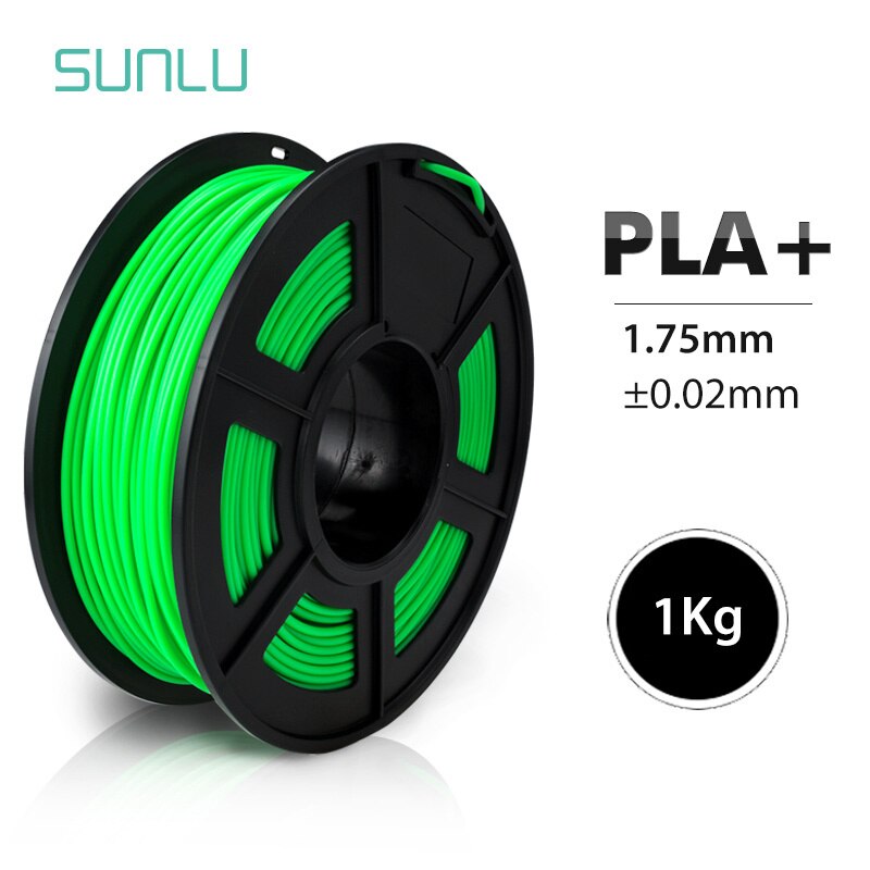 PLA Plus 3D Printer Filament 1kg 1.75mm Good Toughness PLA+/PLA Accuracy Dimension +/-0.02 Grey Color FDM 3D Printing Material: PLA PLUS GREEN