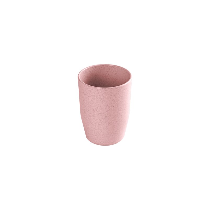 Gobelet de brosse à dents Portable Simple, 1 pièce, matériel de paille de blé, tasse de bain de bouche pour amoureux: SMT000005-2