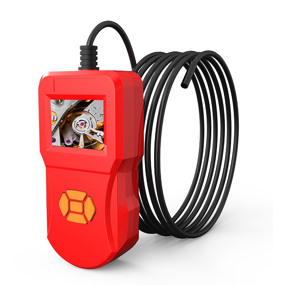Industrial Endoscope Inspection Camera with 5.5mm Micro Snake Camera Hi-Vision 720P IPS Screen IP67 Waterproof 6 Adjustable LED