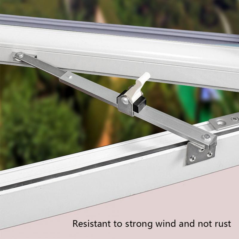 Restriktor glidende vindskinne teleskopisk vinduesstøtte rustfrit stål begrænser vinkelkontrolstopper kraftig kile fast