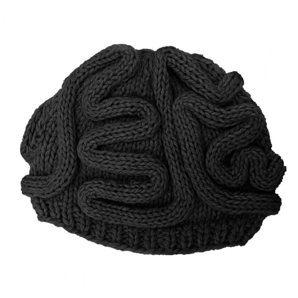 Mutsen Hoeden Spoof Horror Hersenen Gebreide Hoed Grappige Warm Cap Party Hoofddeksels Fotografie Props Caps Hoofddeksels Voor Party 14 Kleuren: Black