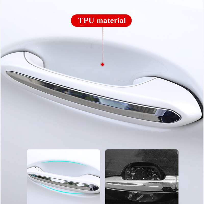 Onzichtbare tpu-autodeurgreep, beschermende beschermfolie, handgreepbeschermingssticker voor peugeot 307 , peugeot 206 308 207