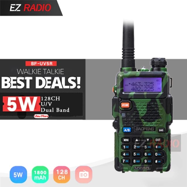 Baofeng UV-5R Walkie Talkie Dual Band 2 Manier Cb Ham Radio UV5R 5W Vhf Uv 5R Hf Transceiver uv 82 Snelle Levering Van Polen Eu: Camo