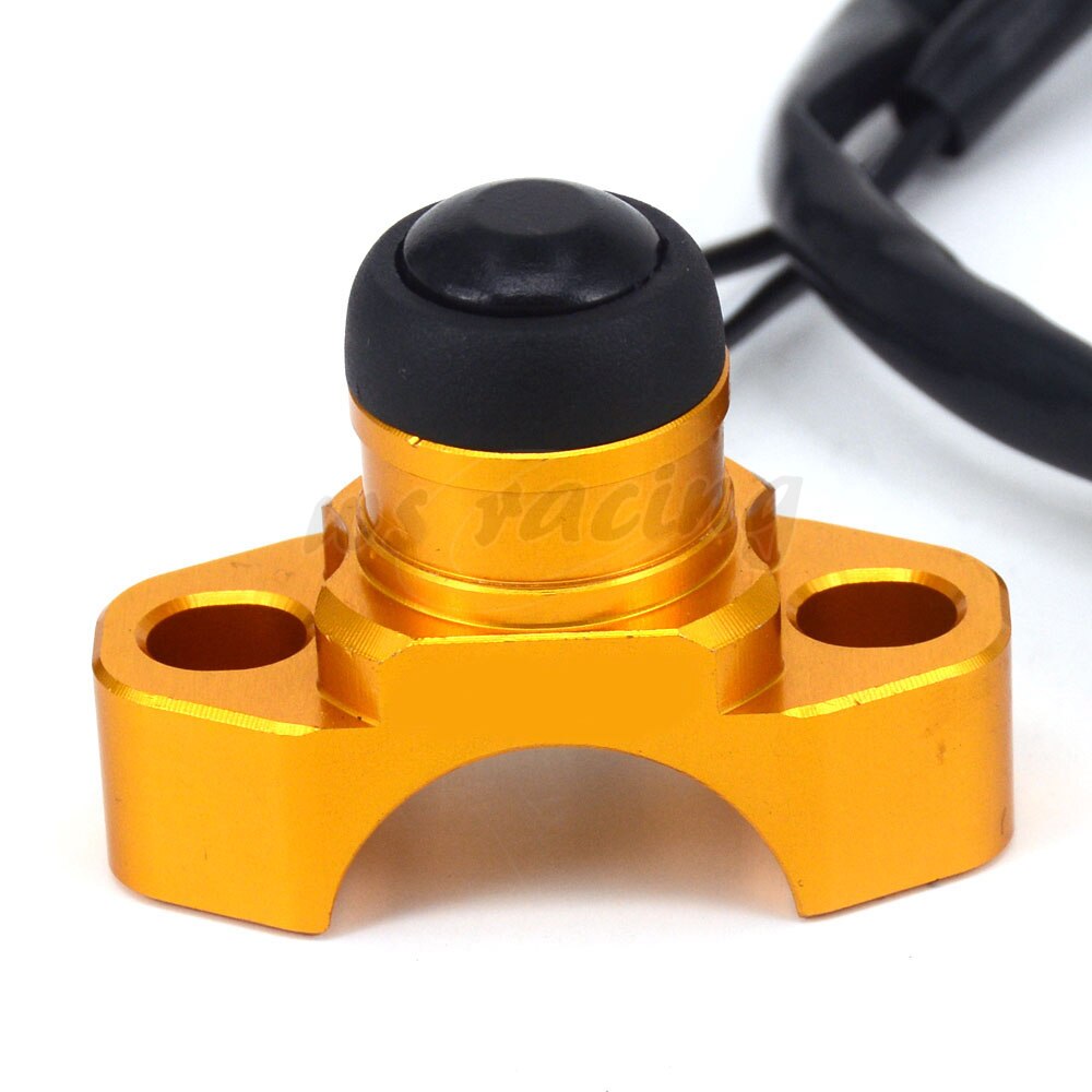 Bouton marche/arrêt universel pour moto SUZUKI, compatible avec les modèles RM85, RM125, RM250, RMZ250, RMZ450, RMX250, DR250, DRZ400 S/SM, DR650: yellow