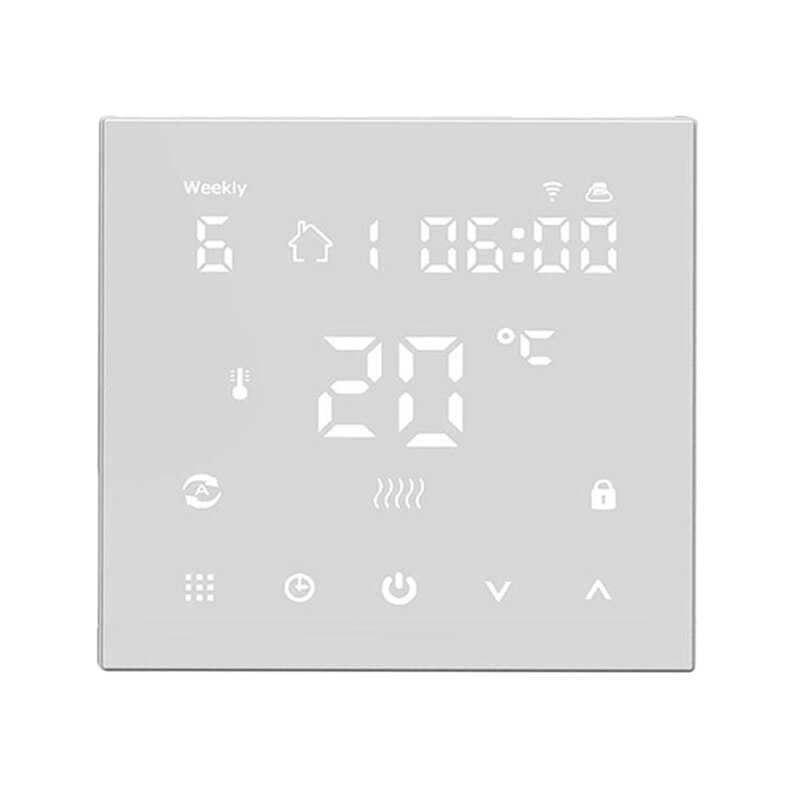 Wifi Touch Screen Vloerverwarming Kamerthermostaat Telefoon App Afstandsbediening