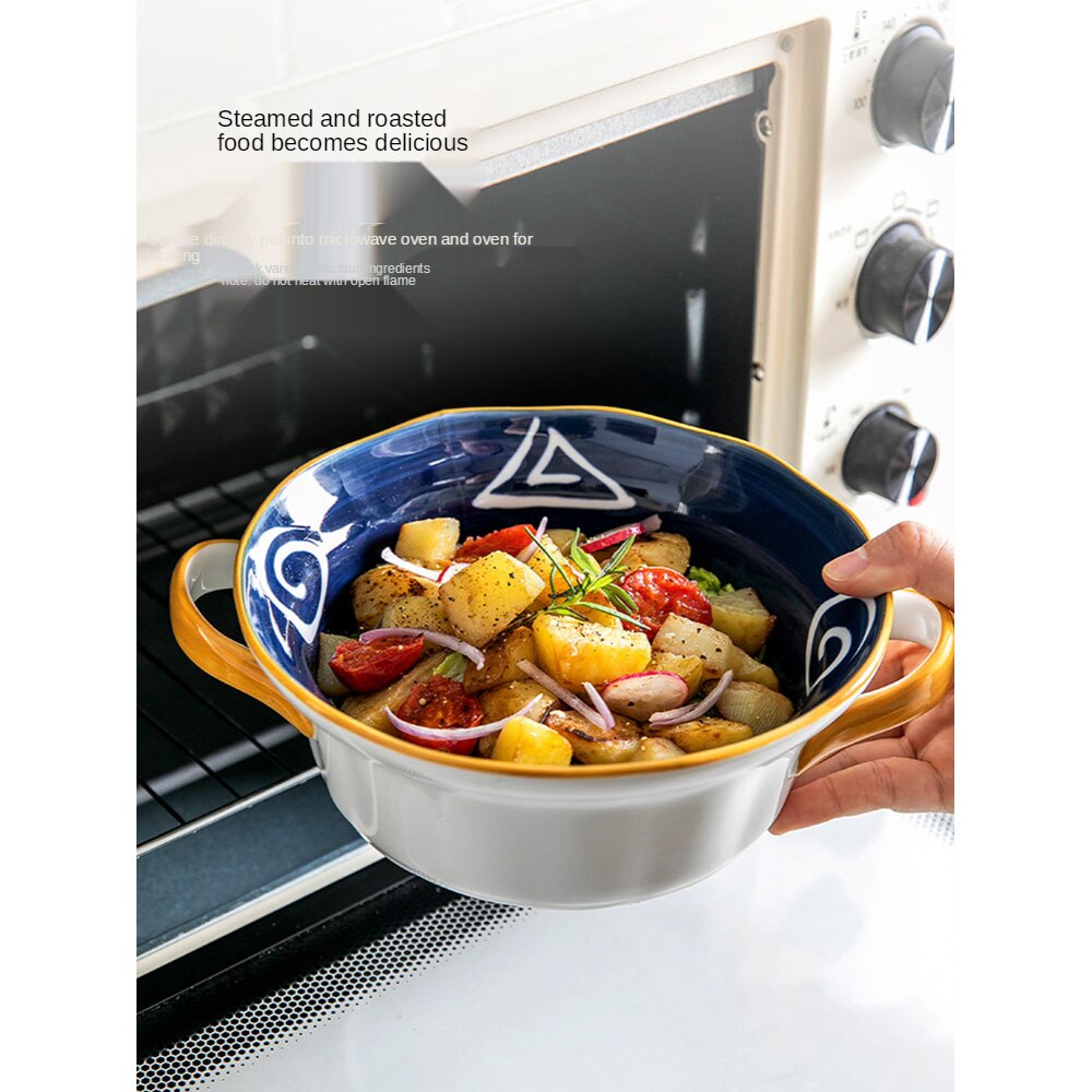 Suppe Schalen mit Griffe Keramik Portion einstellen für küche Weiß Französisch Zwiebel Suppe Töpfe Ofen Mikrowelle Spülmaschine Sicher