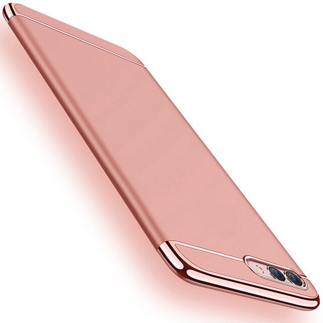 3in1 Voor Huawei Honor 10 Case Volledige Cover Hard Matte Shell Coque op Honor 10 Lite Honor 10 Hard Plating bumper Protector Behuizing: For honor 10 Lite / Rose gold
