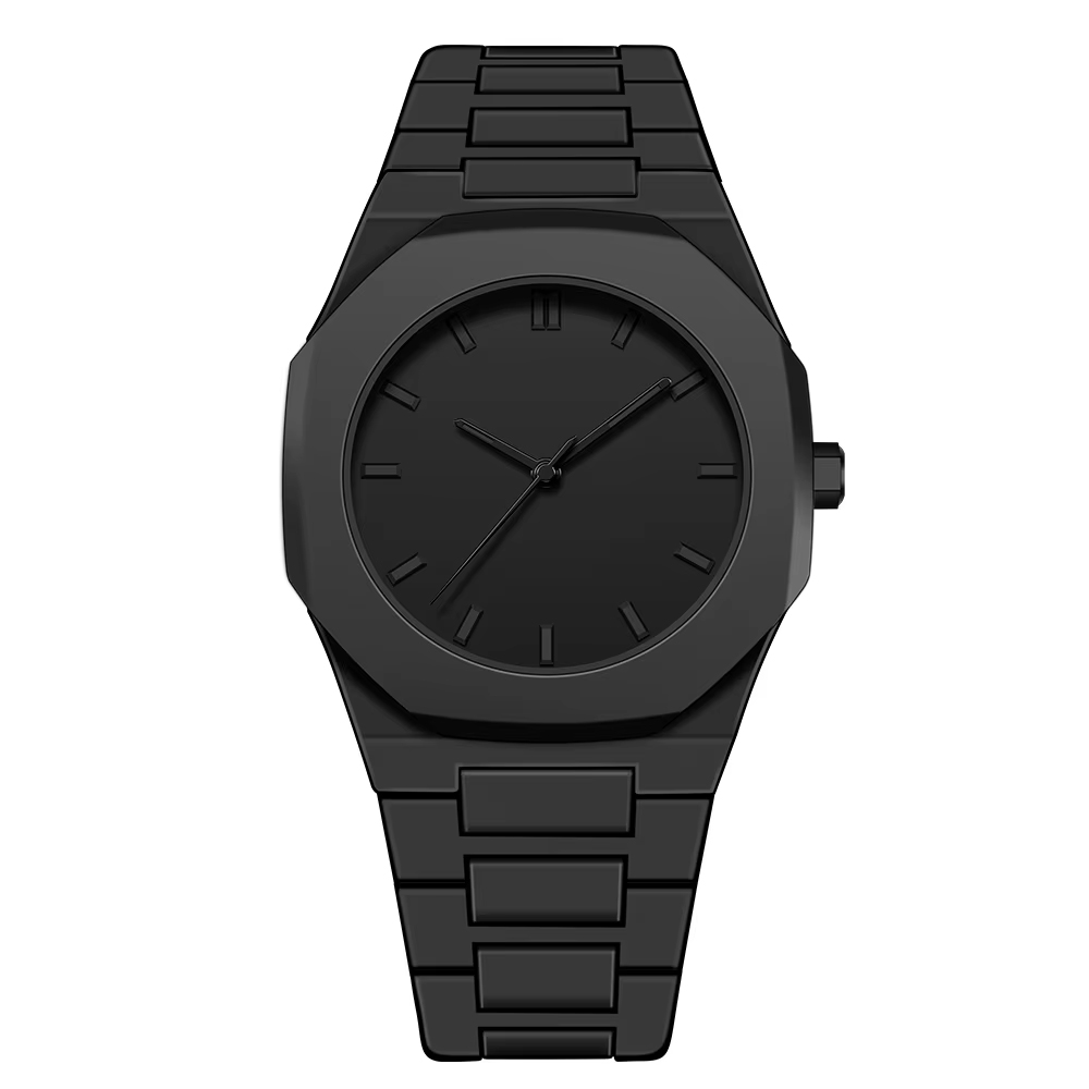 Eksklusive, eksklusive og trendy kvartsure til studerende: moderigtige, vandafvisende og stilfulde armbåndsure.: Sort