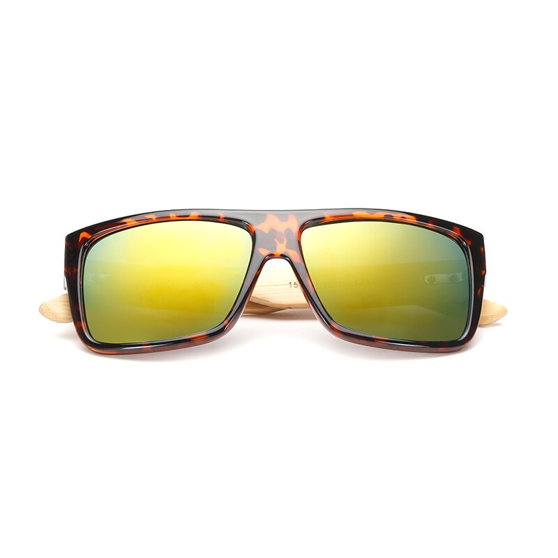 Outdoor wandelzonnebril met houten montuur, dames en heren, winddichte zonnebril, anti-uv-bescherming, rijbril  uv400 11-kp1523