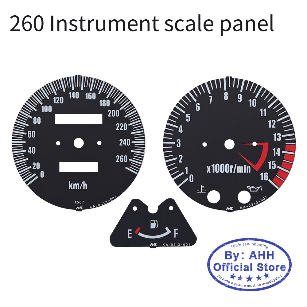 AHH Instrument Speedometer Cover Gauges Platel Meter Odometer Tachometer Shell For KAWASAKI BALIUS ZRX400 ZRX1100 ZRX 400 1100: 5 scale panel 260KM