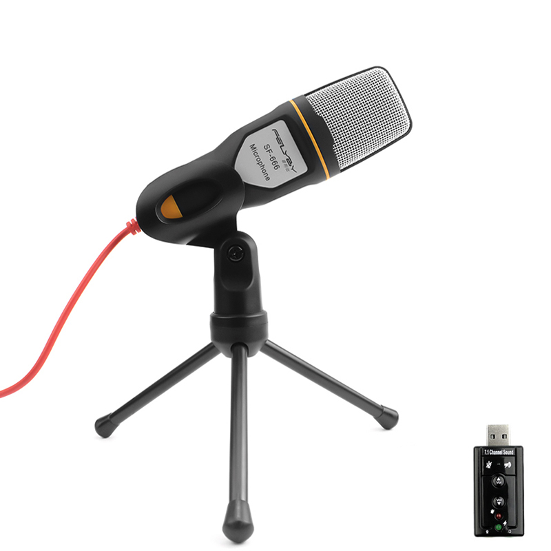 FELYBY Condenser Microphone for Computer Wired Microphone Studio Recording for Phone for podcast lovers: Style 2