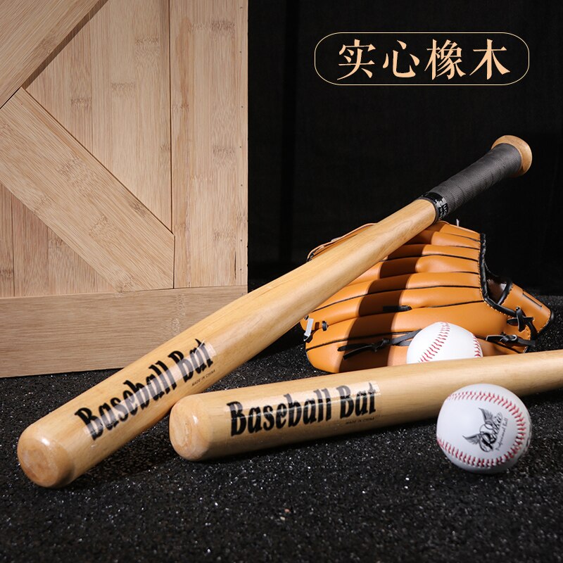 Bate De béisbol De madera para practicar Softball, equipo De entrenamiento portátil, accesorios, bolas De béisbol