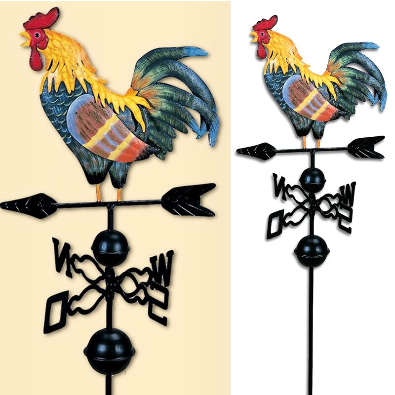 Metalen Windwijzer Met Haan Ornament Haan Weathervanes Tuin Patio Decor Beste Prijs