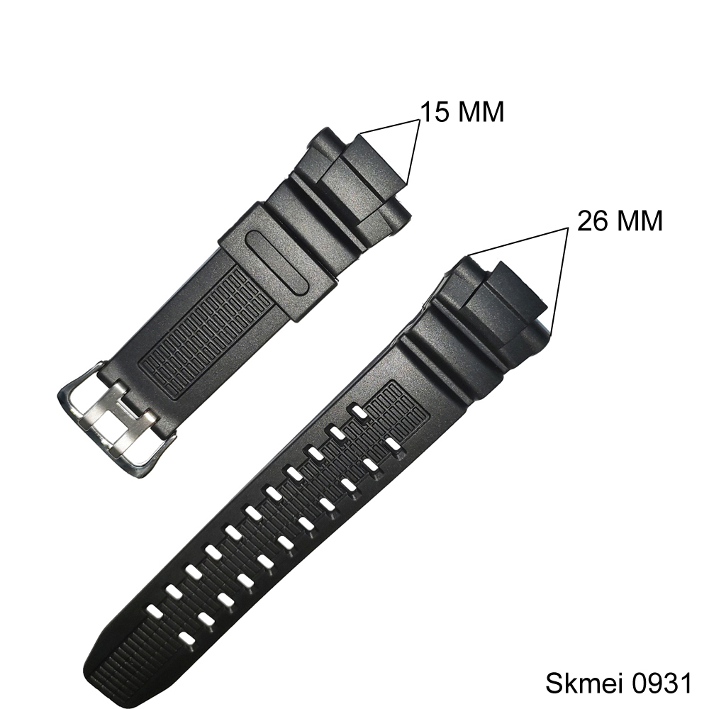 Pasek do zegarka SKMEI 1025 1278 1251 1068 0931 1416 pasek do zegarków z PU/guma dla Skmei różne modele pasków do zegarków dla mężczyzn/kobiet reloj: BLACK WHITE