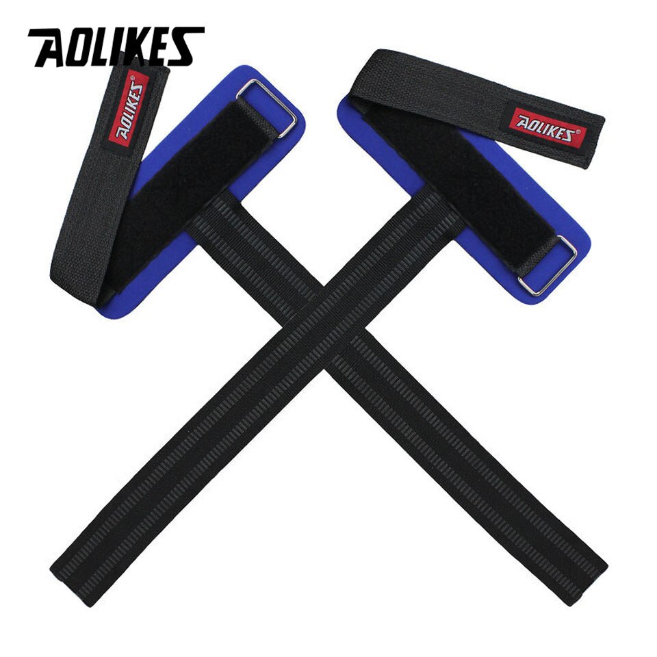 Aolikes 2 stk/parti gym sport armbånd fitness håndvægte træning håndled støtte stropper wraps med hånd power bands vandret stang