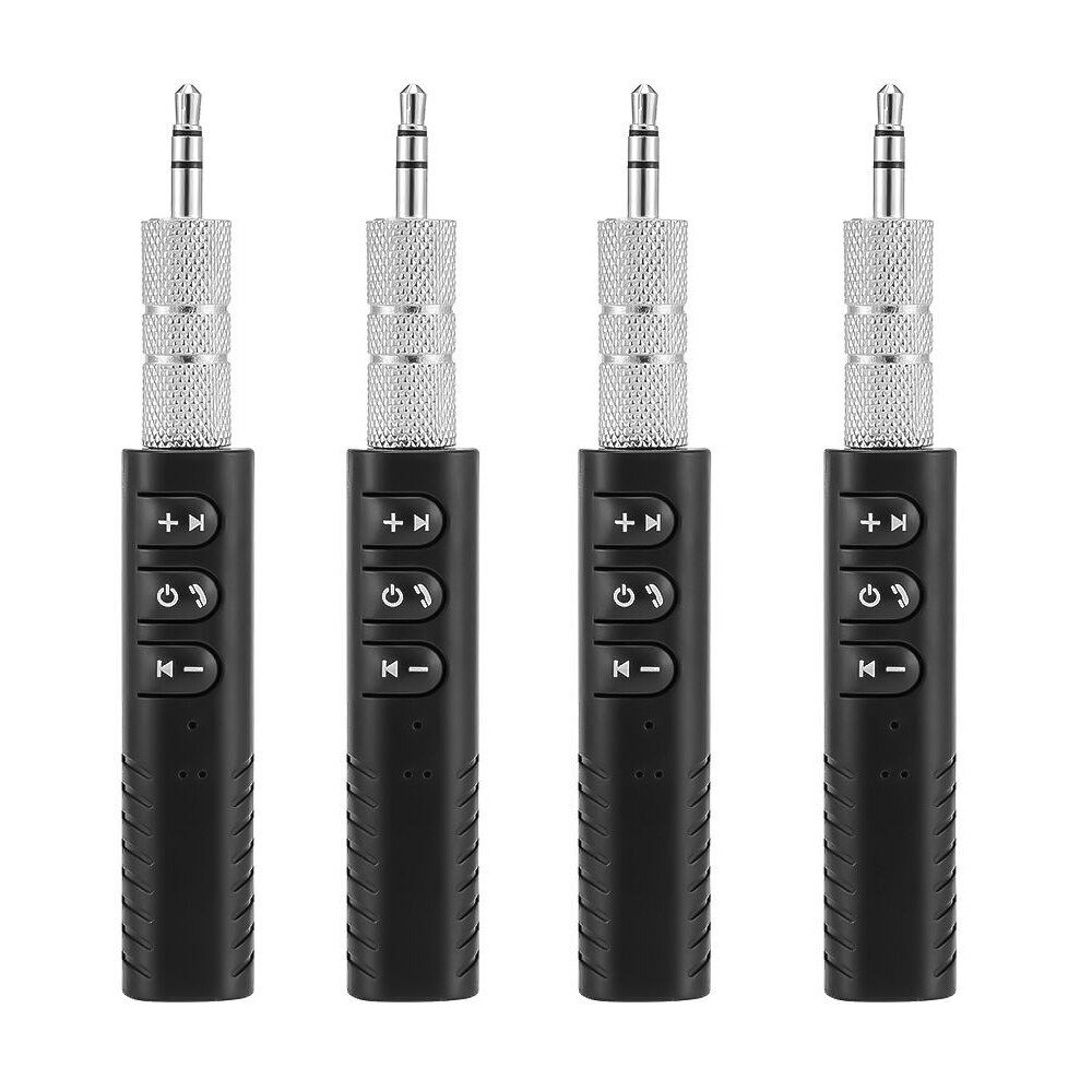 Trådløs bluetooth mottaker 5.0 adapter jack 3.5mm trådløs mottaker adapter auto aux sett bil til pc musikk  mp3 høyttaler hodetelefoner: Svart 4