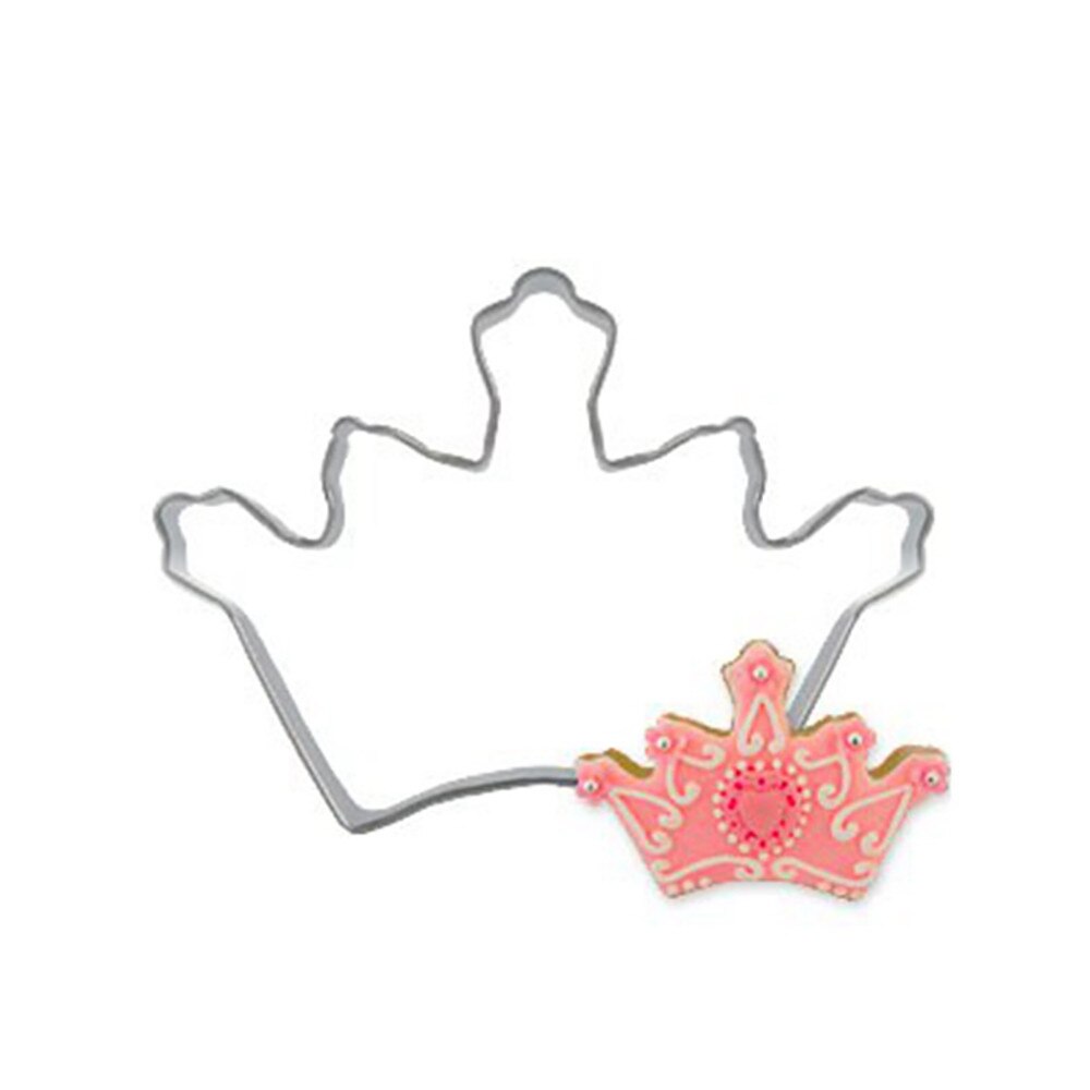 3Pc Unieke Prins Prinses Kroon Cookie Cutter Rvs Diy Cakevorm Cake Decorating Gereedschap Kichen Gereedschap Cuisine