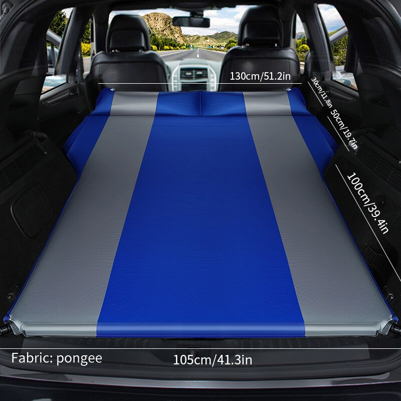 Special offer Car Mattress SUV Automatic car inflatable bed SUV air mattress rear travel bed SLEEPING MAT: double-blue5cm