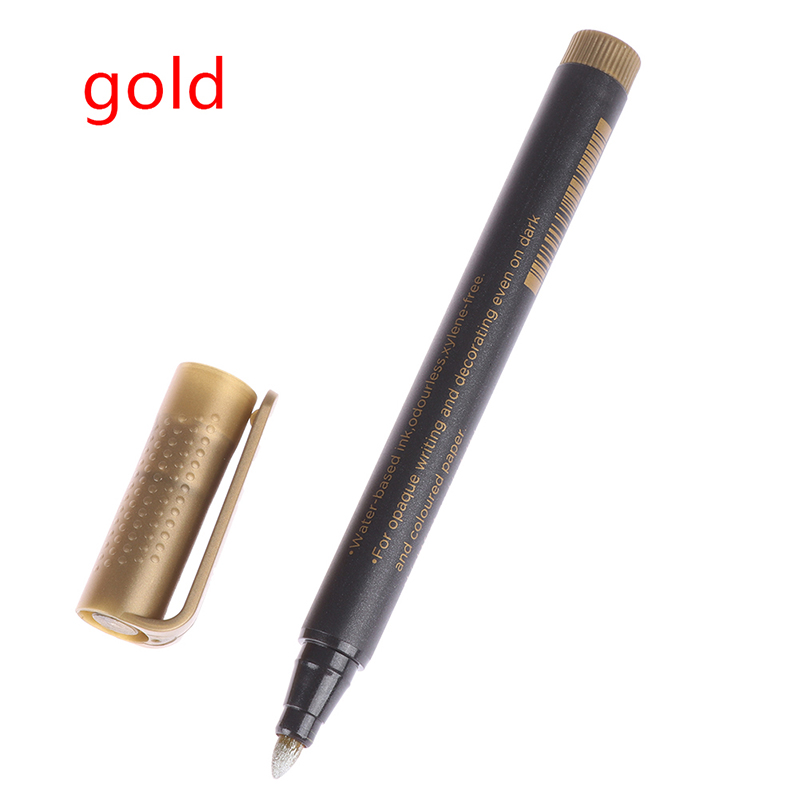 Marker pen glitter paint marker for card making calligraphy arts DIY supplies Metallic Permanent Paint Markers Birthday: Light Yellow