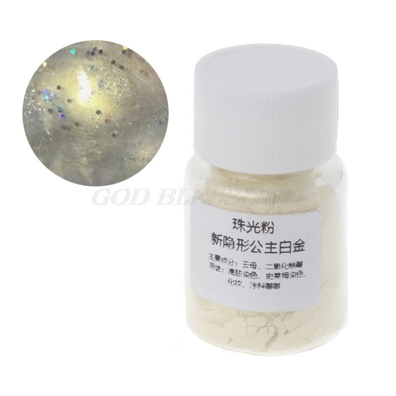 Résine colorant poudre Mica perle Pigments Colorants cristal boue résine fabrication de bijoux décor étincelle: 12