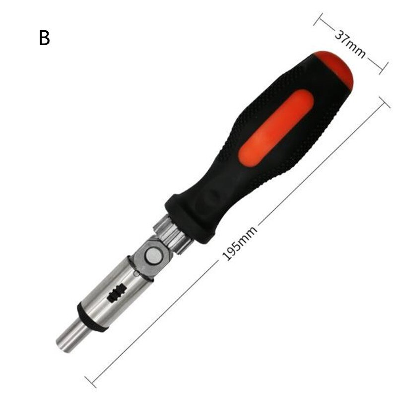 0-180 Degree Ratchet Screwdriver 1/4 Inch Hexagon Socket Portable Variable Angle Screwdriver Can Rotate Left And Right