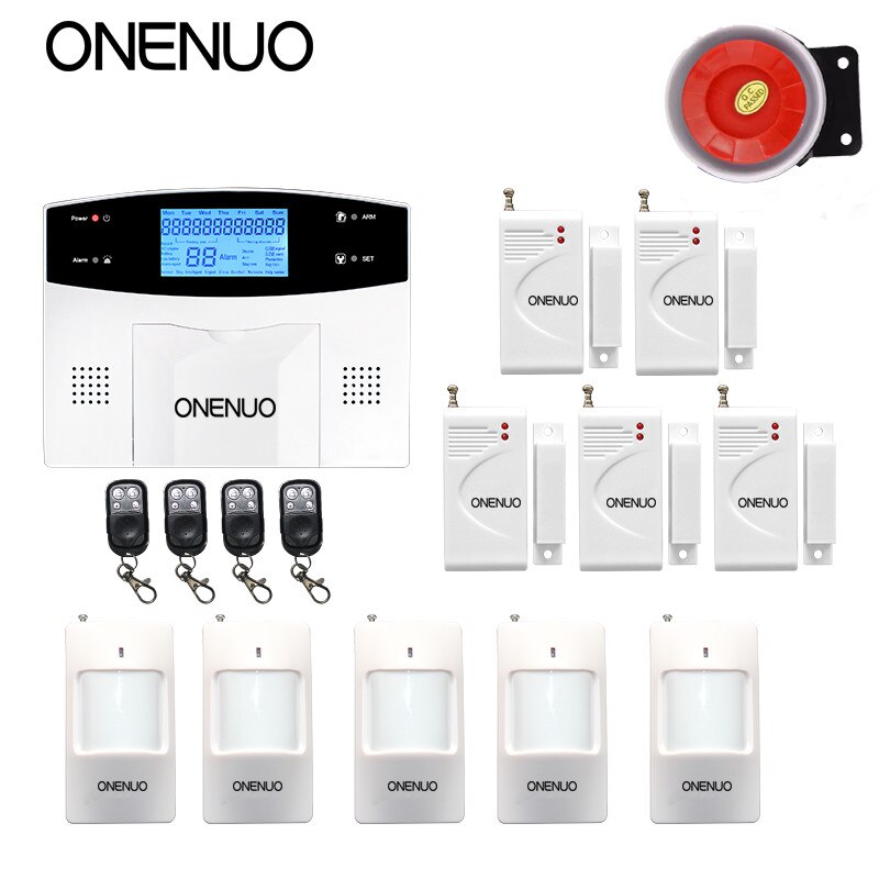 Wireless Home Security System Remote Control Intelligent Voice Prompt House Business GSM Burglar Alarm Auto Dial