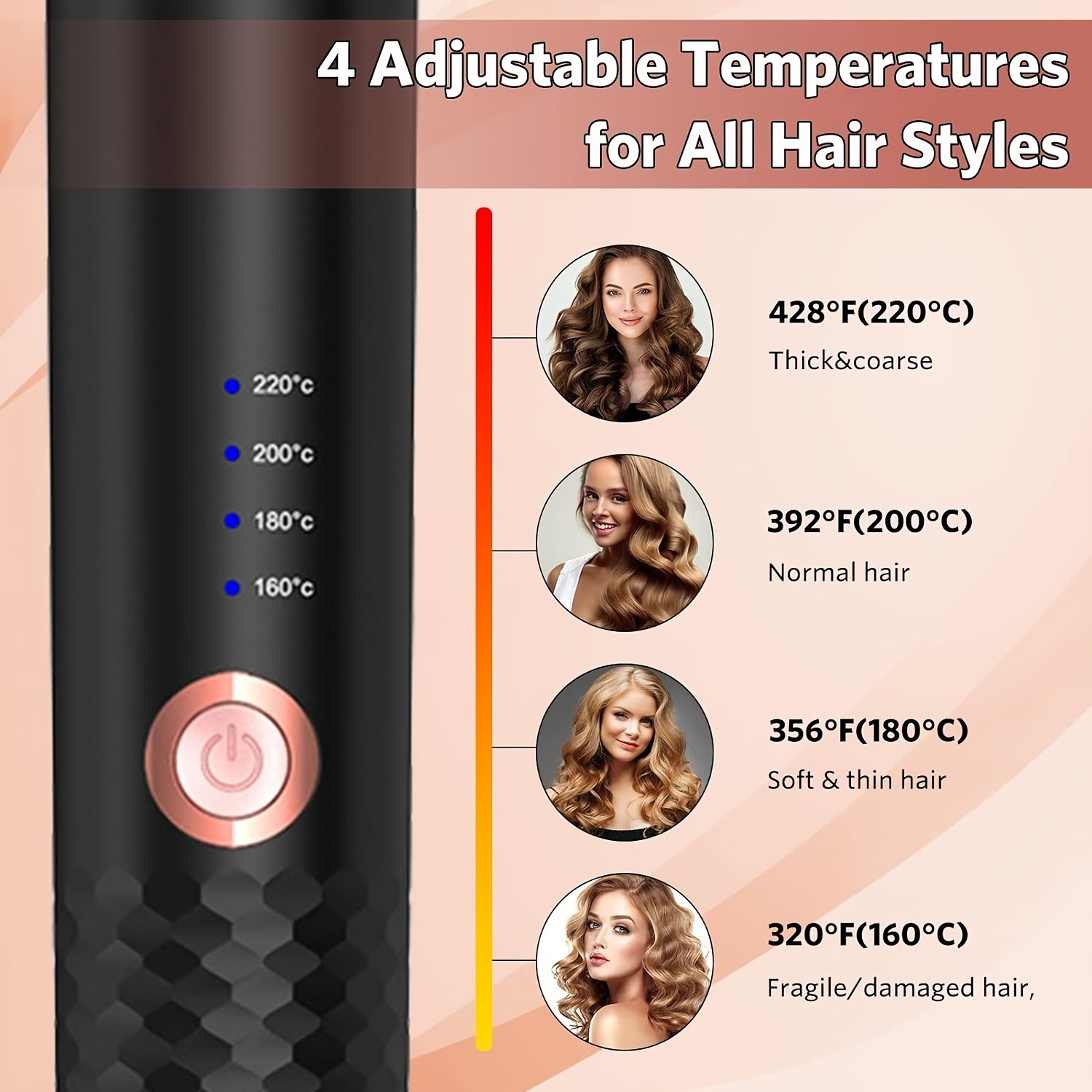 Automatyczna lokówka do włosów Automatyczna lokówka do włosów Ceramiczna obrotowa lokówka powietrzna Air Spin Wand Styler Curl Machine Magic Hair Curler