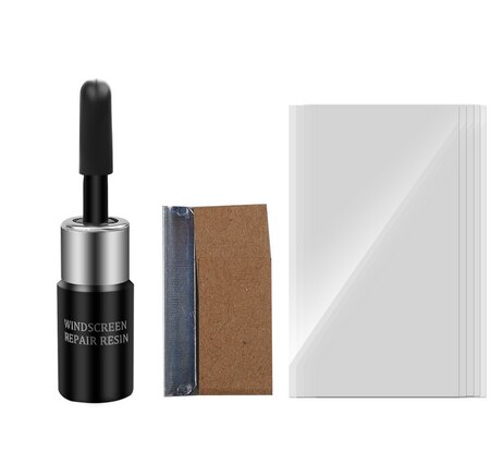 Car Windshield Repair Tool DIY Window Repair kit Windscreen Glass Scratch Crack Restore Window Screen Resin+blade+5PC Cured Film: 1