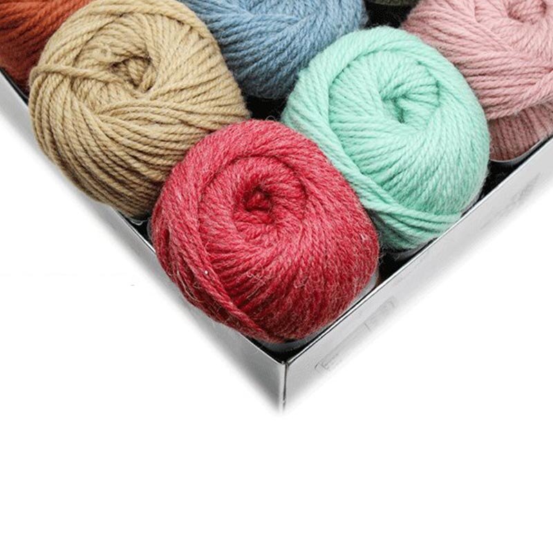 100g virkat garn multicolor handstickning tillbehör mångsidig mjuk tröja mössa halsduk linje färgad längd 300m