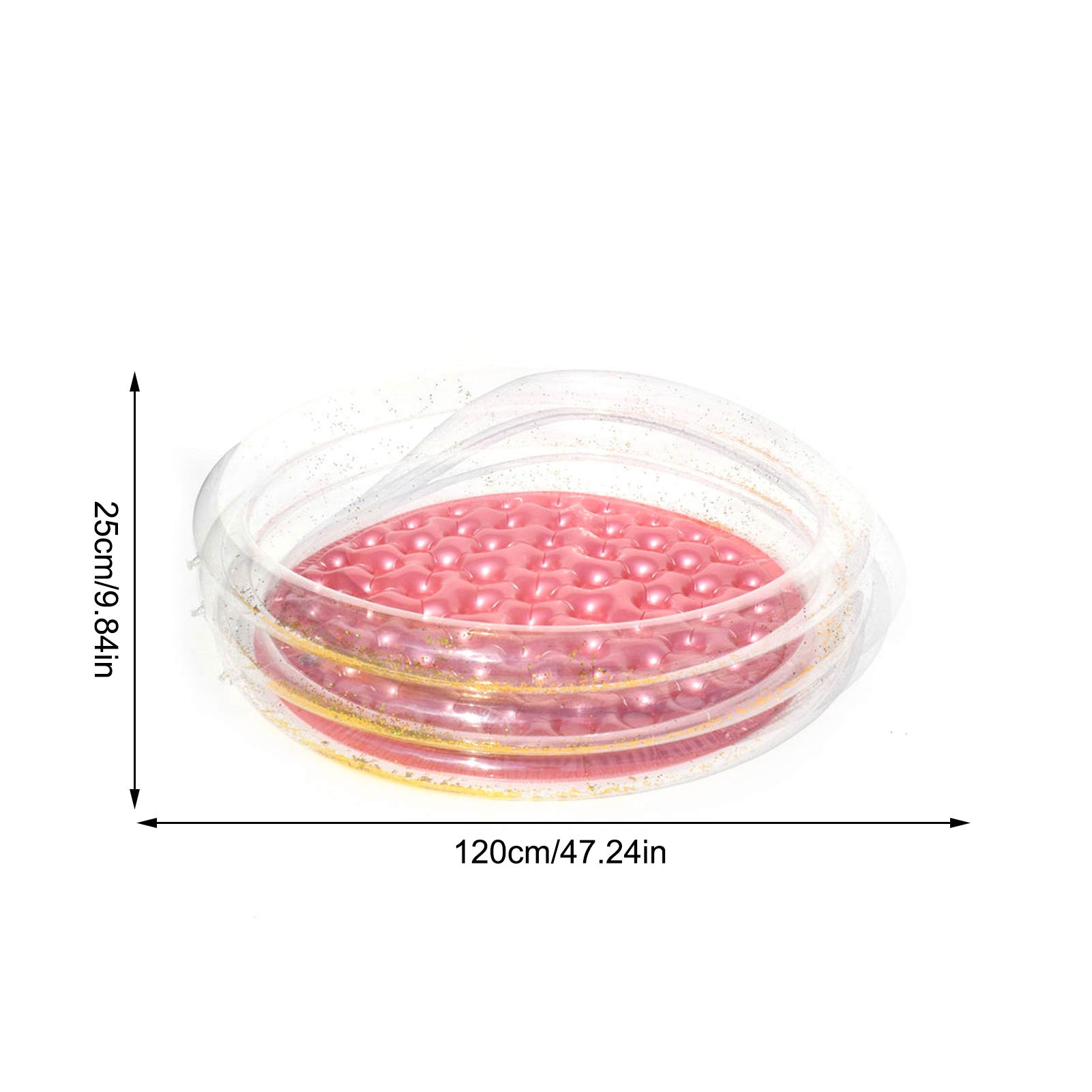 Sequin Blow Up Paddling Pool Summer Inflatable Swimming Pool for Kids Outdoor Water Fun Inflatable Pool Float Air Mattress