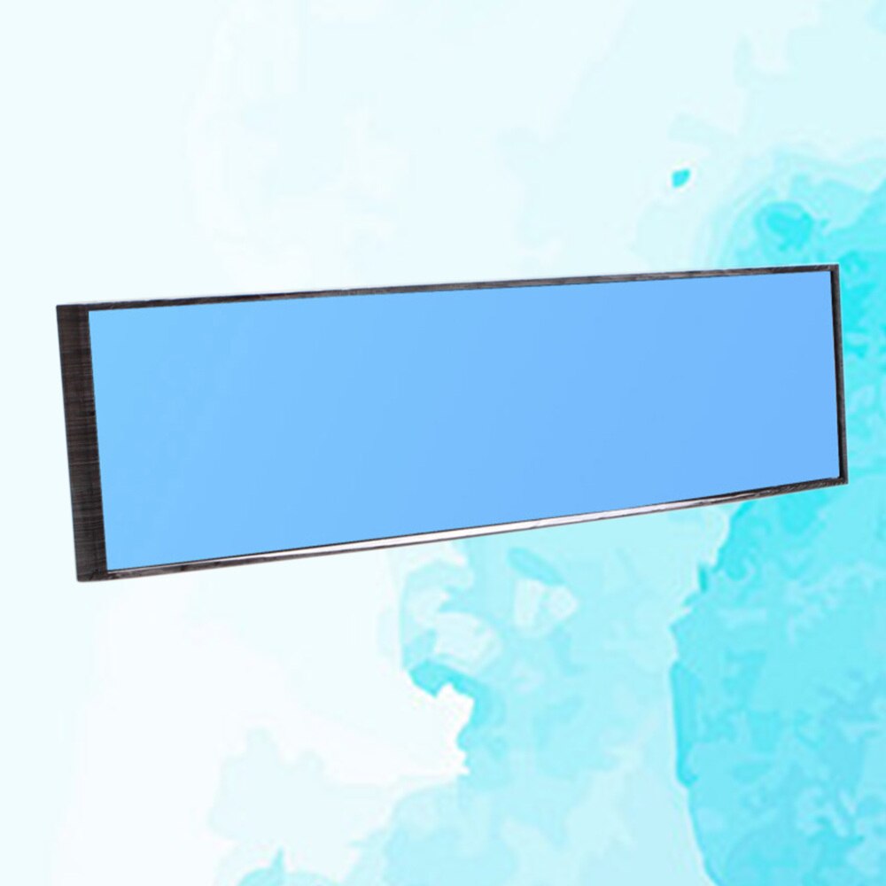 Universal Car Rear View Mirror Wide Angle Blue Glass Panoramic Anti-dazzling Interior Rearview Mirror Large Vision 280mm Curved