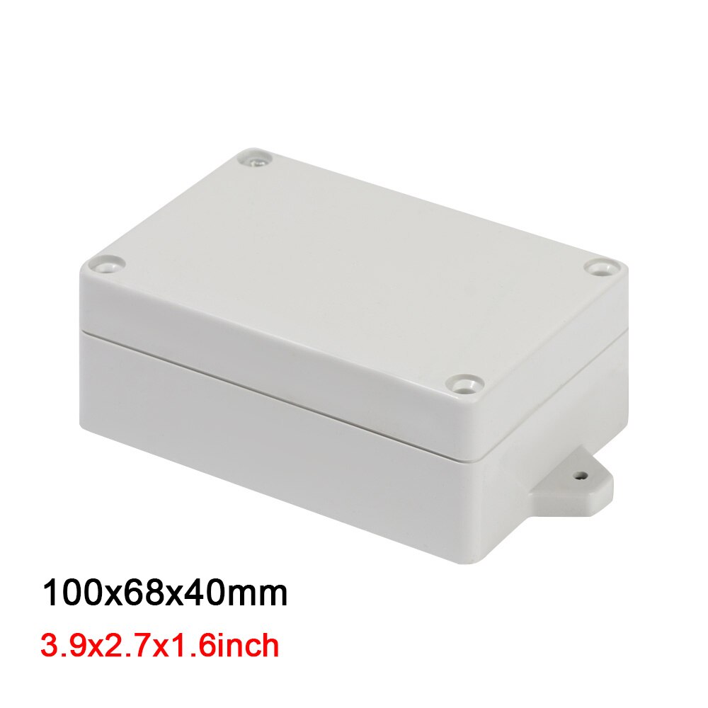 Waterproof Plastic Enclosure Box Electronic ip67 Junction Box Instrument Case Electrical Project Box ABS Outdoor Enclosure Case: 100x68x40mm