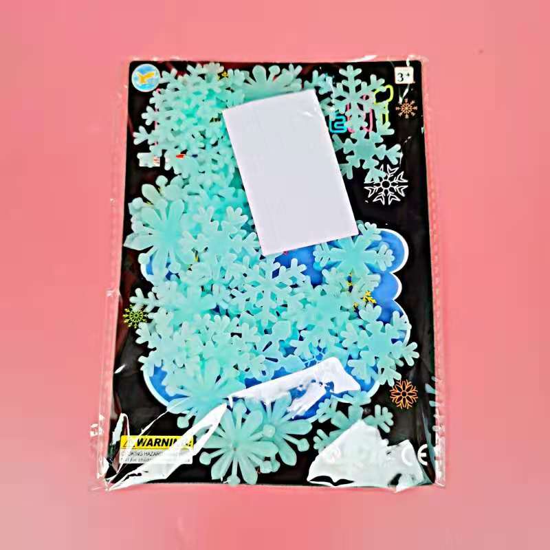 3D Hollow Star Energie Opslag Fluorescerende Glow In The Dark Lichtgevende Op Muurstickers Voor Kinderkamer Woonkamer Decal: 50Pcs Blue  Snow