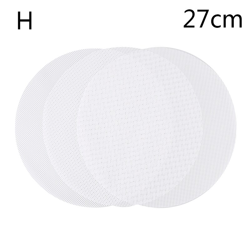 3Pc Round Non-Stick Silicone Steamer Pad White Dim Sum Paper Home Restaurant Steamers Mat Kitchen Cooking Tools: H