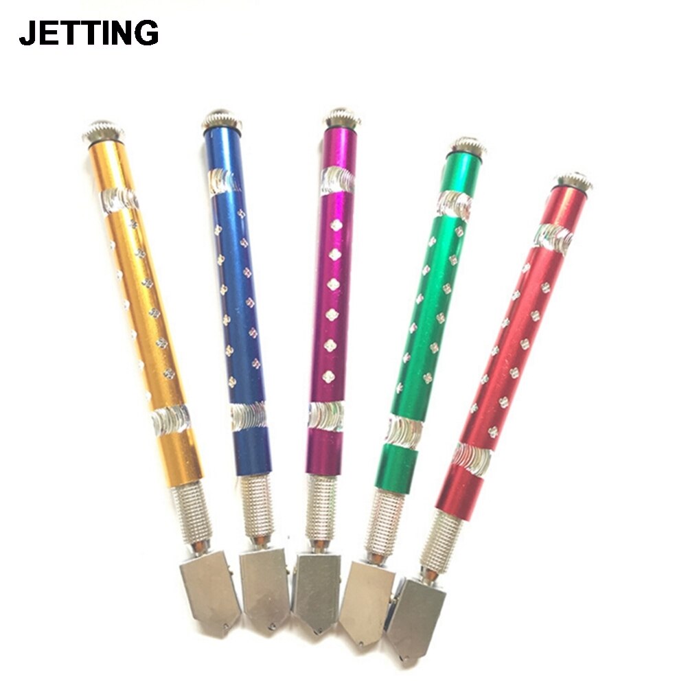 1PCS Oil Filled Tungsten Carbide Glass Cutter Cutting Wheel Metal Handle Hand Tools Random Color