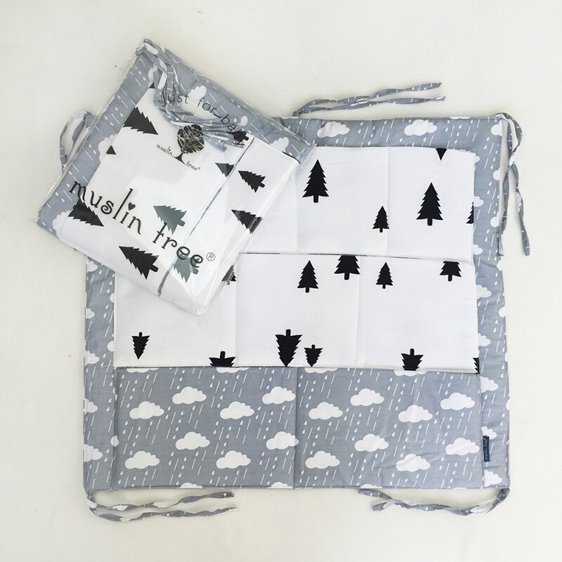 Mousseline boombed hangende opbergzak babybedje merk baby katoenen wieg organizer 60*50cm speelgoed luierzakken voor wieg beddengoedset