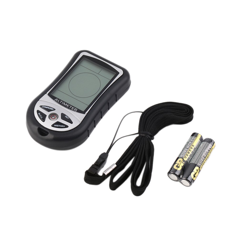8 in 1 digitale lcd kompas hoogtemeter barometer thermo temperatuur klok kalender voor buiten wandelen vissen