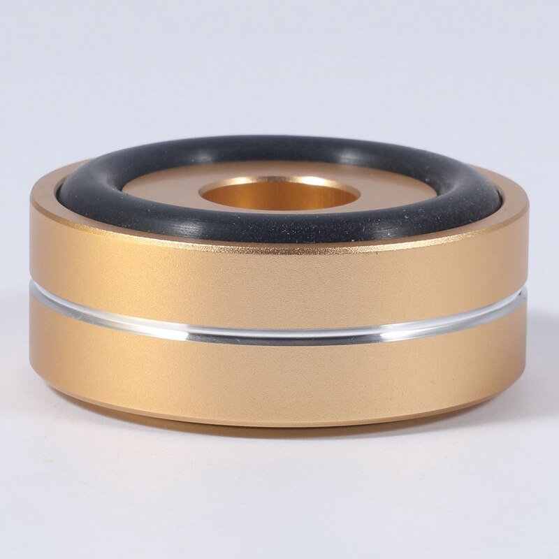 4 pçs pés de isolamento plataforma giratória almofadas alto-falante de alumínio picos suporte pé cones base esteira para áudio amplificador de som