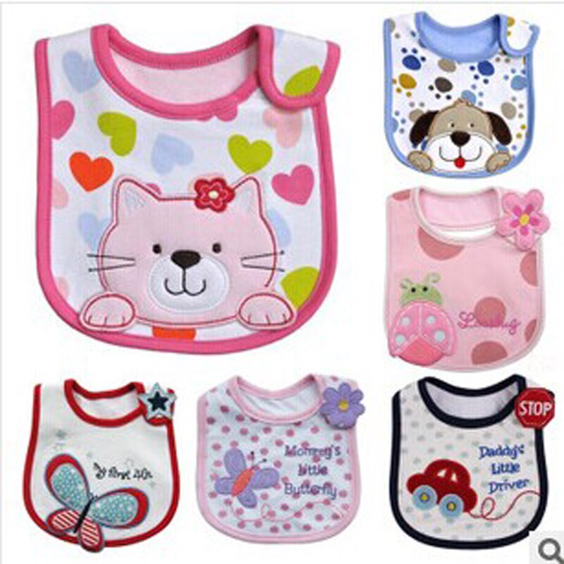 Bavoir imperméable pour bébé 5 pièces/lot | Bavette pour bébé, serviettes pour bébé, vêtements de bébé