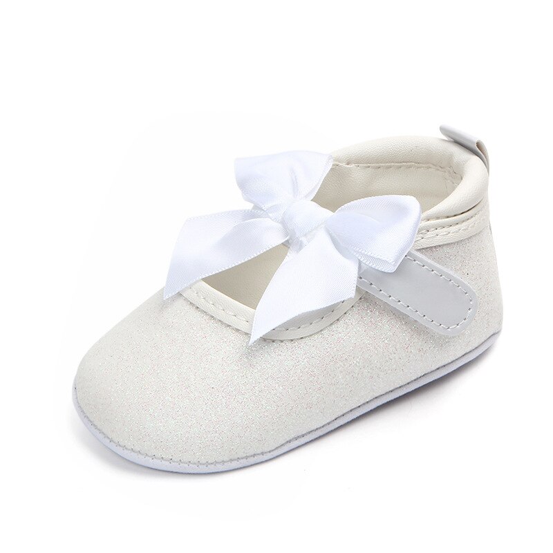 Baby Girl Shoes Soft Shoes Prewalker Walking Toddler Kids Shoes: WHITE / 13-18 months