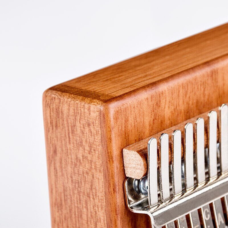 17 Key Kalimba African Solid Mahogany Thumb Finger Piano Sanza 17 keys Solid Wood Kalimba Mbira Thumb with Accessories