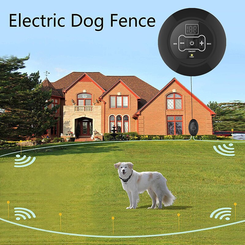 Collier de dressage de chien électrique chien jouets sans fil bouchon d'écorce clôture électrique plongée chiens animaux accessoires étanche rechargeable