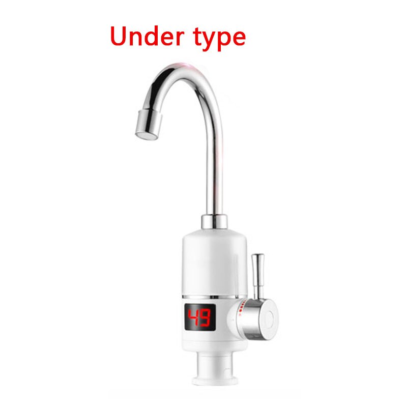 DMWD Tankless Electric Water Heater Kitchen Instant Water Tap Heater Electric Water Faucet Instant Heater Under Type 3000W: Under type